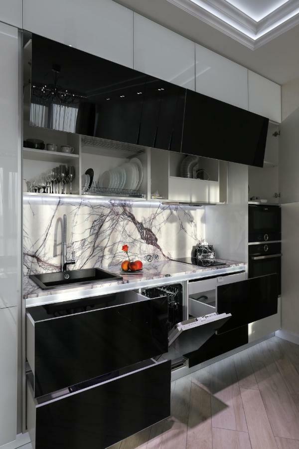 Black&White Apartment In Smart Plaza Kiev Esterno foto